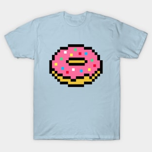 Pink Pixel Doughnut T-Shirt